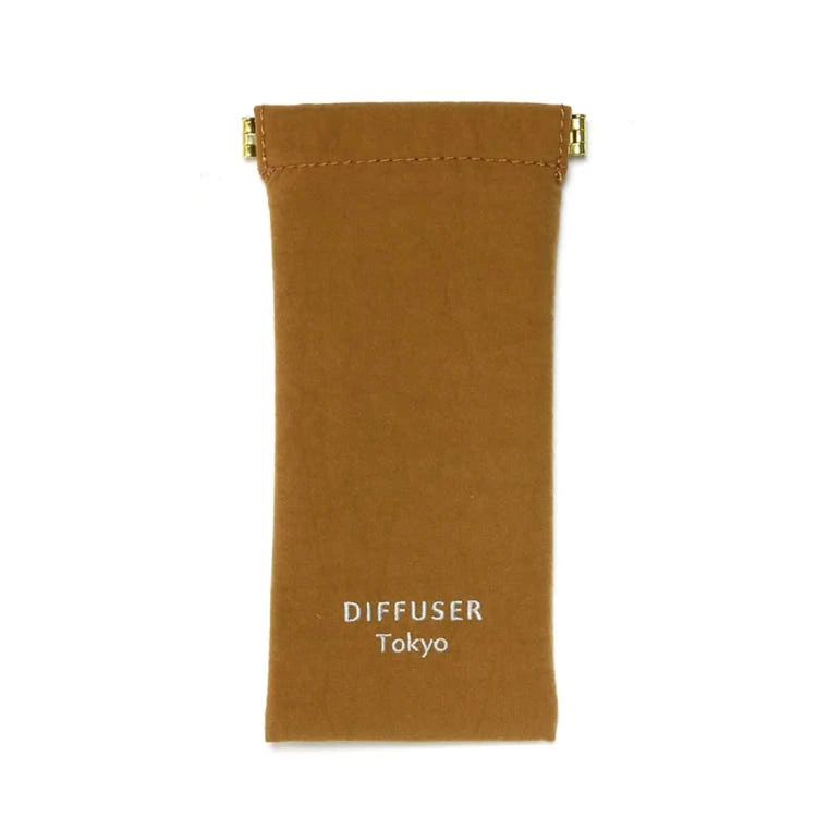 NYLON TASLAN SOFT EYEWEAR CASE · Brown